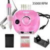 Nail Art Equipment New 35000/20000 RPM Electric Nail Drill Manicure Machine Apparatus for Manicure Pedicure Nail File Tools Drill Bits Tools Kits T240510