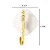 Hooks Light Luxury Wall Hook Silver Gold Acrylic Self-adhesive Bathroom Towel Rack Punch-Free Coat Bag Hanger Holder Home Decor