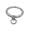 Bondage Stainless Steel Necklet Collar Metal Neck Ring Restraint Locking Pins Adult Bdsm Sex Games Toy For Male Female5300109