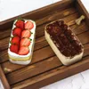 Paignes jetables 10pcs Boîte d'emballage de gâteau de mousse de haute qualité Tiramimisu Dessert Plastique en plastique dur transparent Party Creative Pastry