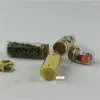 Butelki do przechowywania 1-6PCS 2,5 ml do 60 ml płaskie dolne szklane szklane rurkę z uszczelnieniem Cork Stoppers