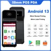 Android 13 El Terminali POS Yazıcı Taşınabilir 58mm Termal Makbuz Yazıcısı 4G Bluetooth NFC Bilet Faturası POS PDA INCHISTESSA 240430