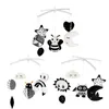 Animal Music Box Black and White Bell Baby Noodles Noodles Box Baby Toy 0-12 mois Baby Clock Touet mobile bébé jouet 240428