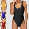 Frauen Badekleidung Badeanzug Solid Farbe Sexy Dreieck Show Black Bikini Transparent Mann Tanga Two -Stück