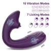 Andra hälsoskönhetsartiklar kraftfulla app fjärrkontroll vibrator kvinnlig med tunga slickande slitage g spot klitoris stimulator vuxna varor leksaker för kvinnor t240514