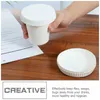 Disposable Cups Straws 50 Pcs Drink Cup Paper Protector Drinking Covers Coffee Lid Caps Dustproof Lids