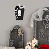 Украшение для вечеринки гроб светово -покрытие крышки летучей пластины Хэллоуин жуткий для ванной комнаты