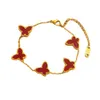 Collana designer Vanca Gold Luxury Gold Bracciale a farfalla brillante per femmina Populante e popolare design e braccialetto semplice CFP5