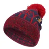 Dzianinowe ciepłe czapki Jacquard Christmas Ear Protector Head Cap 920