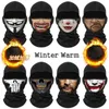 Fashion Face Masks Neck Gaiter Wool Tactics Balaclava 3D Printed Full Mask Hat Winter Warm Bicycle Hiking Travel Ski Q240510