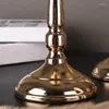 Wazony 2 szt. Tabletop wazon Wazon Wedding Centerpiece Decor Gold Metal Stand for Anniversary Part