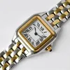 Классика AAA роскошные модные танки пары Смотрейс Panthere de G Set Quartz Watch Diamond 316 Стальные стальные сапфировые хрустальные квадратные.