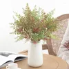 Dekorativa blommor Simulering Persian Leaf Green Plant Branch Plastic Fake Flower Artificial White Red Leaves Shopping Mall Floral