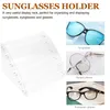 Dekorativa plattor transparent akrylglasögon förvaringsställningshyllor glasögon stativ stiger solglasögon ram arrangör