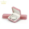 Geschenkverpackung Velvet Pearl Treasure Box Schmuck Ring Ring Halskette Armband Anhänger Mode Verpackung Boxq240511