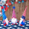 Schip Patriotische DHL tot 50 stks Knome Vier de Amerikaanse onafhankelijkheidsdag dwergpop 4 juli Handmade pluche poppen ornamenten FY2605 911 S