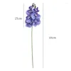 Fleurs décoratives 7 têtes de soie orchidée phalaenopsis bricolage bouquet floral plantes artificielles fausses papillons décorations de la maison