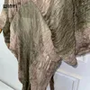 カジュアルドレスwinyi夏のネクタイレトロなしわの長いドレスゆるいローブフェムベスティドホリデービーチカバーマキシカフタンアバヤドバイ