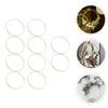 Dekorative Blumen 20 PCSDecorative DIY Weihnachtskranz Handwerk Material Kreis Rahmen Ring Jubiläum Leis Hoop Holz Traumfänger