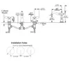 Zlew łazienki krany antyczne miedziane 8 "szeroko rozpowszechniony kran basenowy 3 -dołkowy mikser wanna dotknij pokład montowany podwójne uchwyty próżność