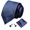 Cravate de cou set mode solide à la mode pour hommes