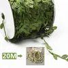 1PC 20M人工花のつるの家庭用車の装飾アクセサリー偽の植物葉のつるdiy花輪ギフト4925079