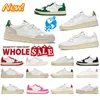 2024 NY DESIGNER Fashion Women Casual Shoes Vintage Trainer Lace-Up Luxury Sneakers Non-Slip Outdoor Green Leather Friction Resistance Shoes