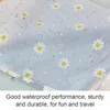 Stume da stoccaggio 50pcs Daisy COLASTRO IN MAGLIO IN GRANIMER CLEAR PE Organizzatore doppia traslucido con cotone da viaggio Ba G1U8