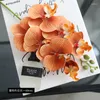 Fleurs décoratives 3D Simulation 7 Heads Butterfly Orchid Fake Flower Home Drapery Wall Wedding Pographie des accessoires DIY Decoration Articles