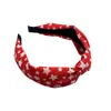 Party Favor Independence Day Fabric Headband Creative Knotting Five Pointed Star Stripe Hair Accessories Liten Gift