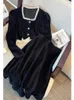 Arbeitskleider Frauen französische zweiteilige Sets Outifits Spitzenverkleidung kurzer Mantel hoher Taille über knielangen Rock Solid Damen Herbstoutfits