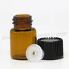 Storage Bottles 100pcs 2ml Amber Essential Oils Sample Mini Glass Vial With Lids Reagent Laboratory Sealing Bottle