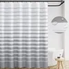 Shower Curtains Curtain Waterproof Bathroom Drapes Kids Irregular Striped Cutain For Summer 70x72 Inch 1 Panel