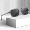 Klassische Doppelstrahl TR90 Schmaler Rahmen kleines Gesicht polarisierter Sonnenschutz Sonnenbrillen für Frauen hochwertiger Material Herren