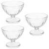 Tasses jetables Paies 3PCS 170 ml de bols de dessert transparent Bols de crème glacée Party Favors