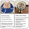 Dog Apparel Pet Elizabethan Collars Anti-licking Anti-bite Soft Nonwoven Fabric Cat Recovery Collar Protective Cone