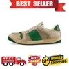 Ace Sneakers Designer Schuhe Biene Low Domens Herren Freizeitschuh Sporttrainer bestickte weiße grüne Streifen Jogging Schuhe