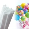 Baking Moulds 100Pcs Plastic Lollipop Cake Chocolate Stick Safe White DIY Sugar Candy Lollypop Tools Accessories Mold