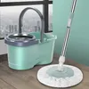 Автоматическое ведро и швабля с вращающимися щеткой для бытовой чистящей чистящей кишки для кухни 240510