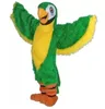 2025 Nouveau adulte Green Parrot Adults Mascot Costume Fun Tost Femy Fête d'anniversaire Halloween Outdoor tenue costume