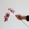 Fleurs décoratives Glue 5 Phalaenopsis artificiel Small Fake Silicone Pu Real Touch Wedding Home Decoration