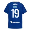 RC Strasbourg Alsace Emegha Soccer Jerseys 23 24 25 Bellegarde Gameiro Deminguet Maillot de Foot 2024 2025 Mothiba Sahi Dion Diarra Diallo Sylla Aholou Men Kid Kit Kit