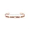 Pulseiras de designer pulseiras de luxo para mulheres clássica marca rosa ouro pulseiras de ouro com diamantes jóias de moda novo estilo personalizado presente de férias