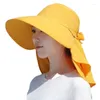 Berets Feste Farbe Tee Hut -Gesichtsmaskenkappe können tragbare Frühlings Sommersonnen Damen fischen werden
