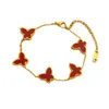 Collier de créateur Vanca Luxury Gold Chain Beau bracelet Butterfly Femelle Small Crowd Design and Bracelet Simple and Polylele H