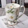 Mokken Exquise Goblet Mug Bone China Cup Afternoon Tea Ceramic Water Persoonlijkheid Creatieve geschenken