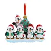 Harts Hem Personlig prydnad Penguin Family Xmas Tree Decoration Julrum Dekor 828