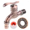 Bathroom Sink Faucets Antique Bronze Wall Mounted Tap Water Faucet Vintage Washing Machine Outdoor Garden Hose Single Cold