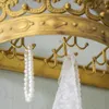 Francuskie vintage haczyki z dekoracji korony biżuteria Naszyjniki ścienne Stojaki na ścianę Kluczowe dekoracje stołowe stojaki do przechowywania 240510