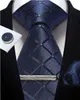 Conjunto de gravata do pescoço Classic 100% seda
